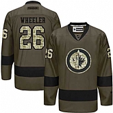 Glued Winnipeg Jets #26 Blake Wheeler Green Salute to Service NHL Jersey,baseball caps,new era cap wholesale,wholesale hats